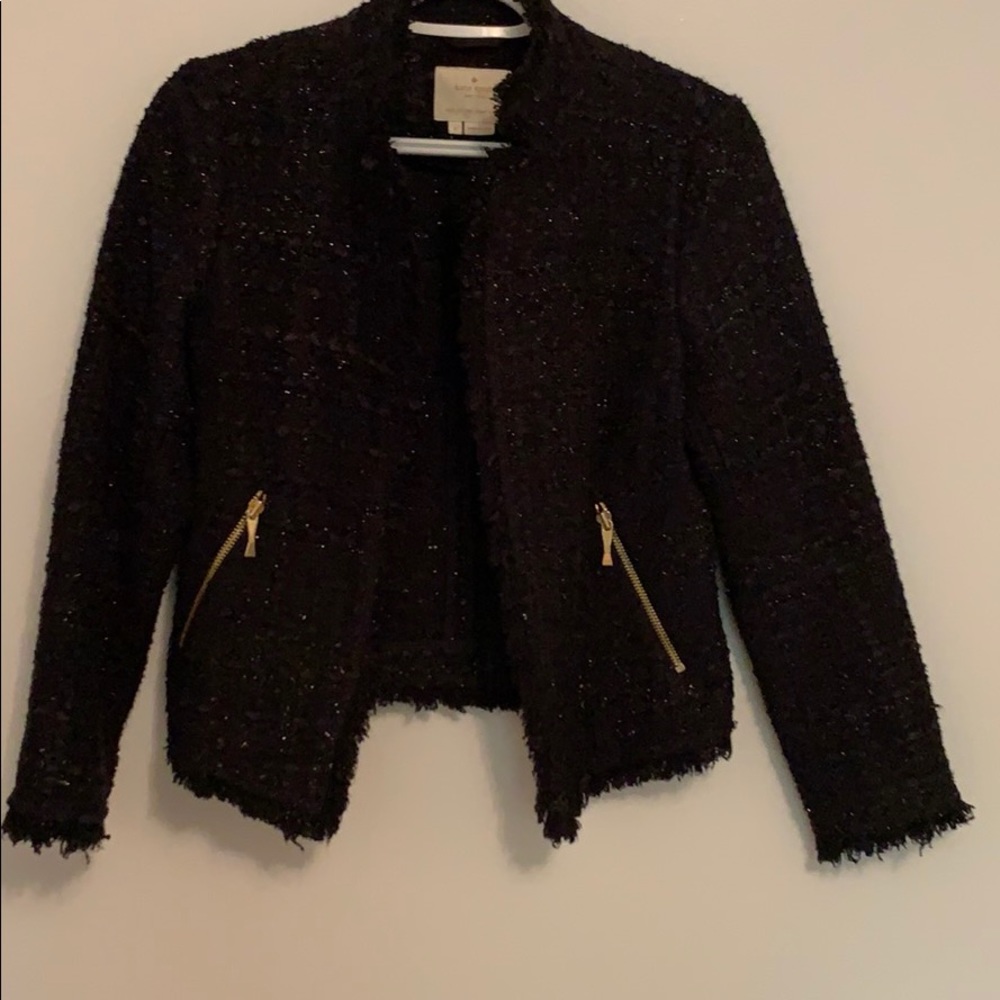 Kate Spade glitter tweed jacket